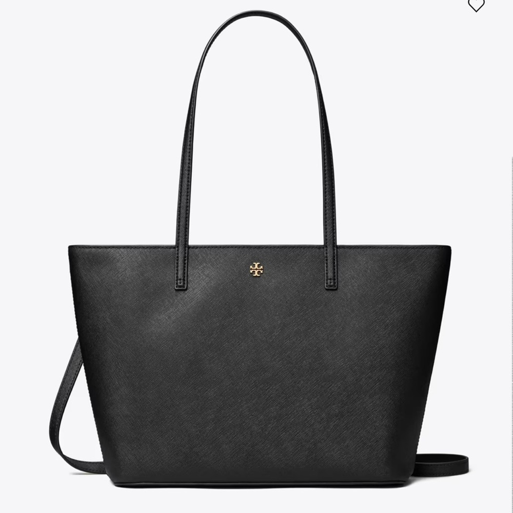 Tory Burch Black Tote with Gold Hardware